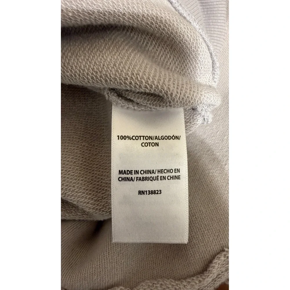 Cleo + Wolf Size Large Whiskey O' Clock Time For A Drink Cropped Beige Hoodie‎